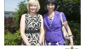 Mrs. Yeganian with Mrs. Harper in Prime Minister's residence