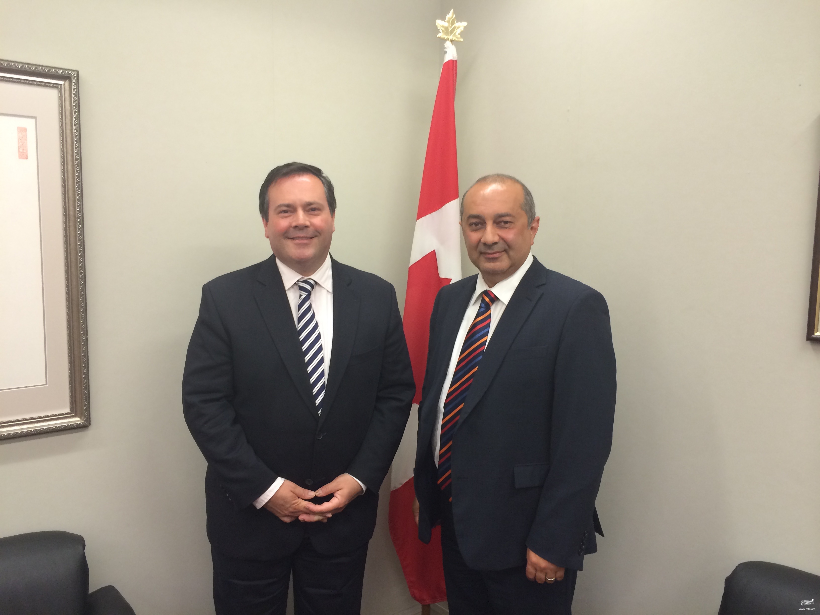 Ambassador Yeganian's Meeting with Minister Kenney