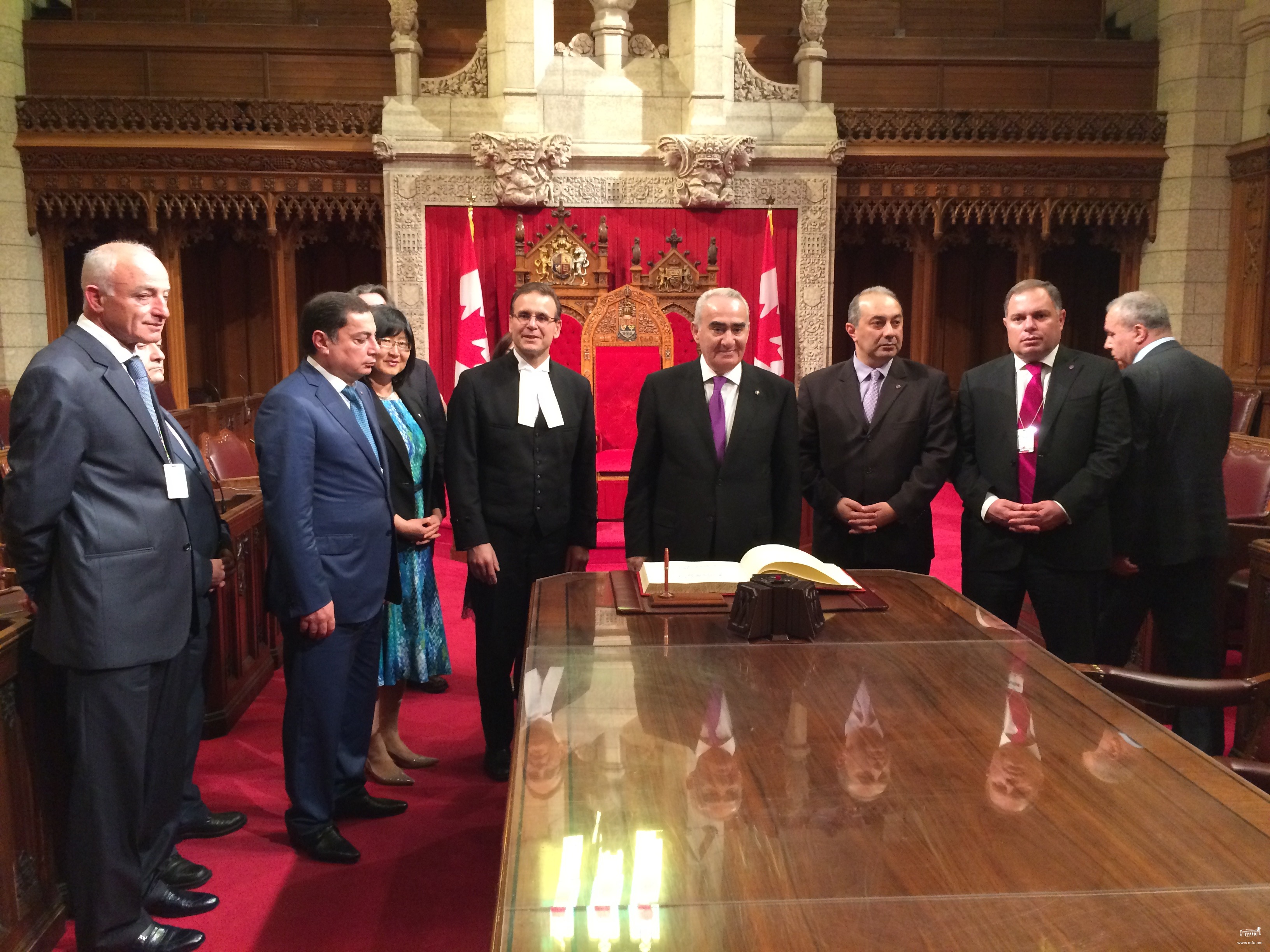 President of the National Assembly of the Republic of Armenia Galust Sahakyan visited Canada