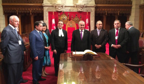 President of the National Assembly of the Republic of Armenia Galust Sahakyan visited Canada