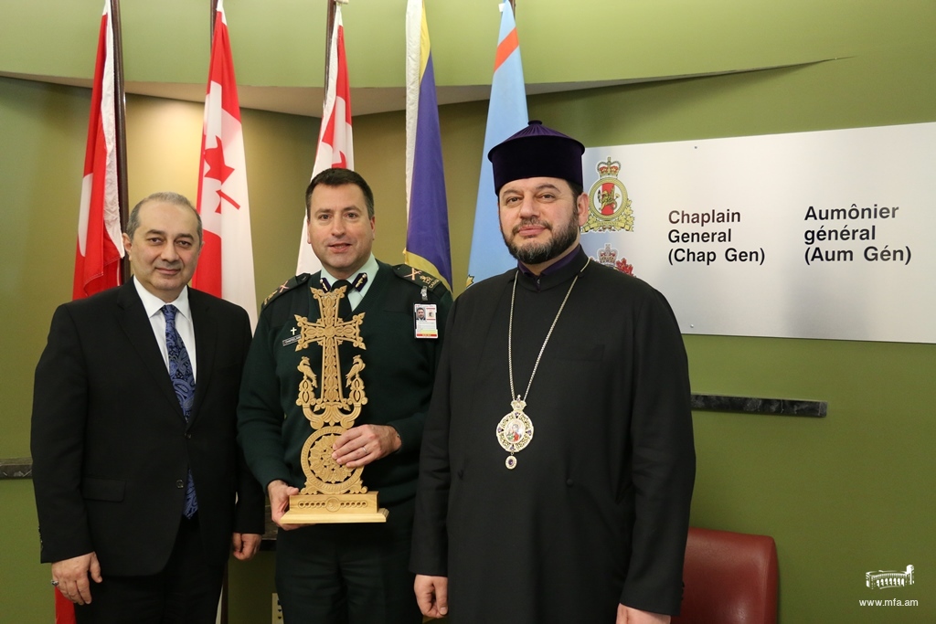 Ambassador Yeganian’s meeting with the Chaplain General of the Canadian Armed Forces