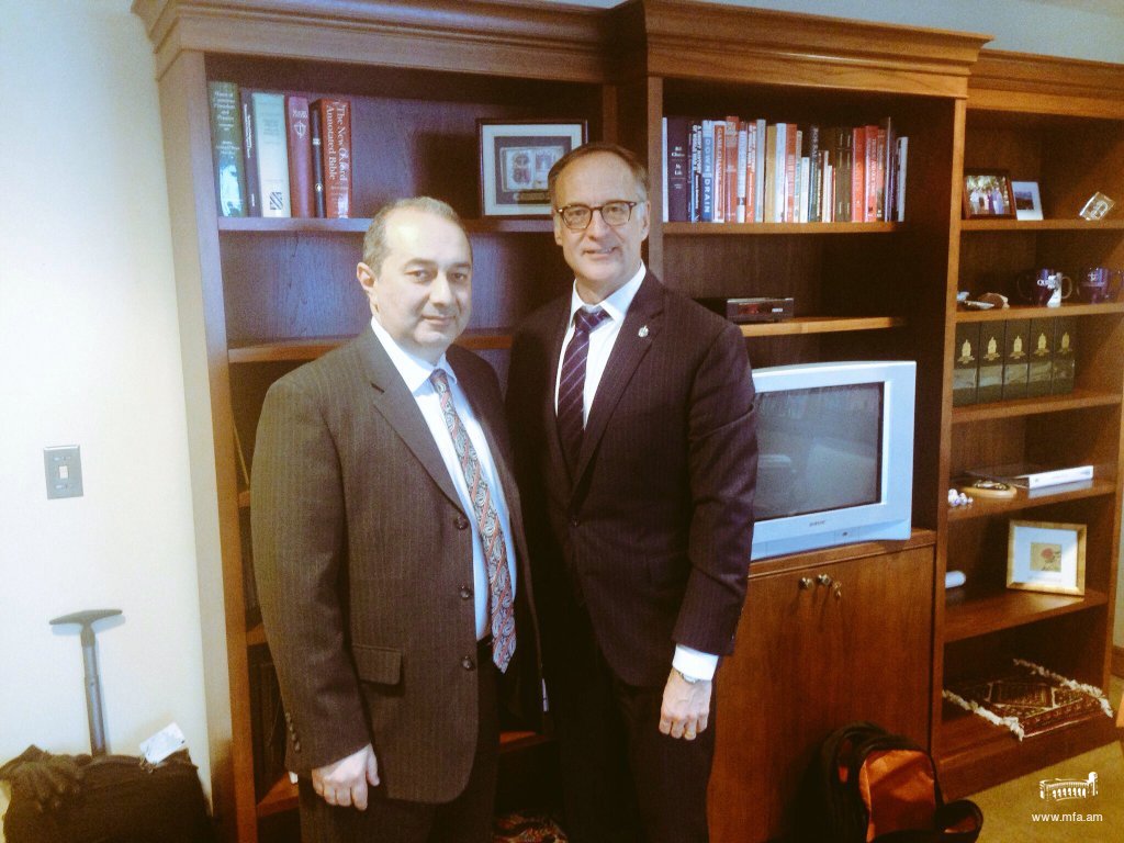 Ambassador Yeganian’s meeting with Robert Oliphant, MP, Chair of Standing Committee on Public Safety and National Security
