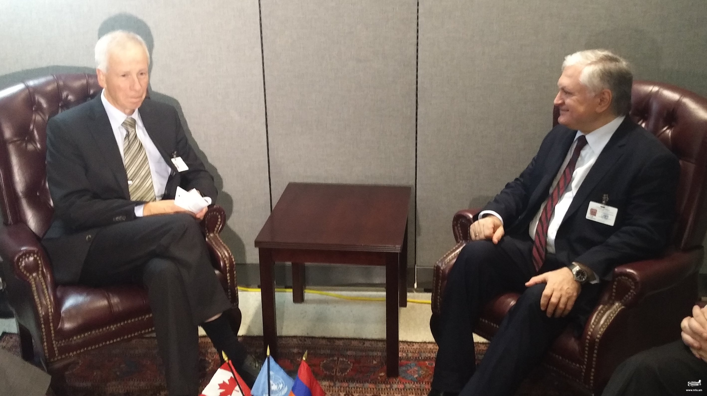 Edward Nalbandian had a meeting with Stéphane Dion, Minister of Foreign Affairs of Canada