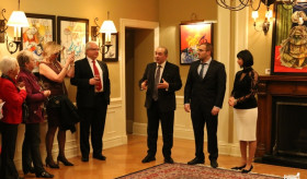 Opening of an exhibition at the Embassy of the Republic of Armenia to Canada, dedicated to the 25th Anniversary of Independence of the Republic of Armenia