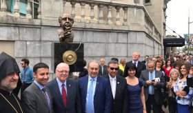 The Monument of the world-famous Canadian-Armenian Photographer Yousuf Karsh was unveiled in Ottawa
