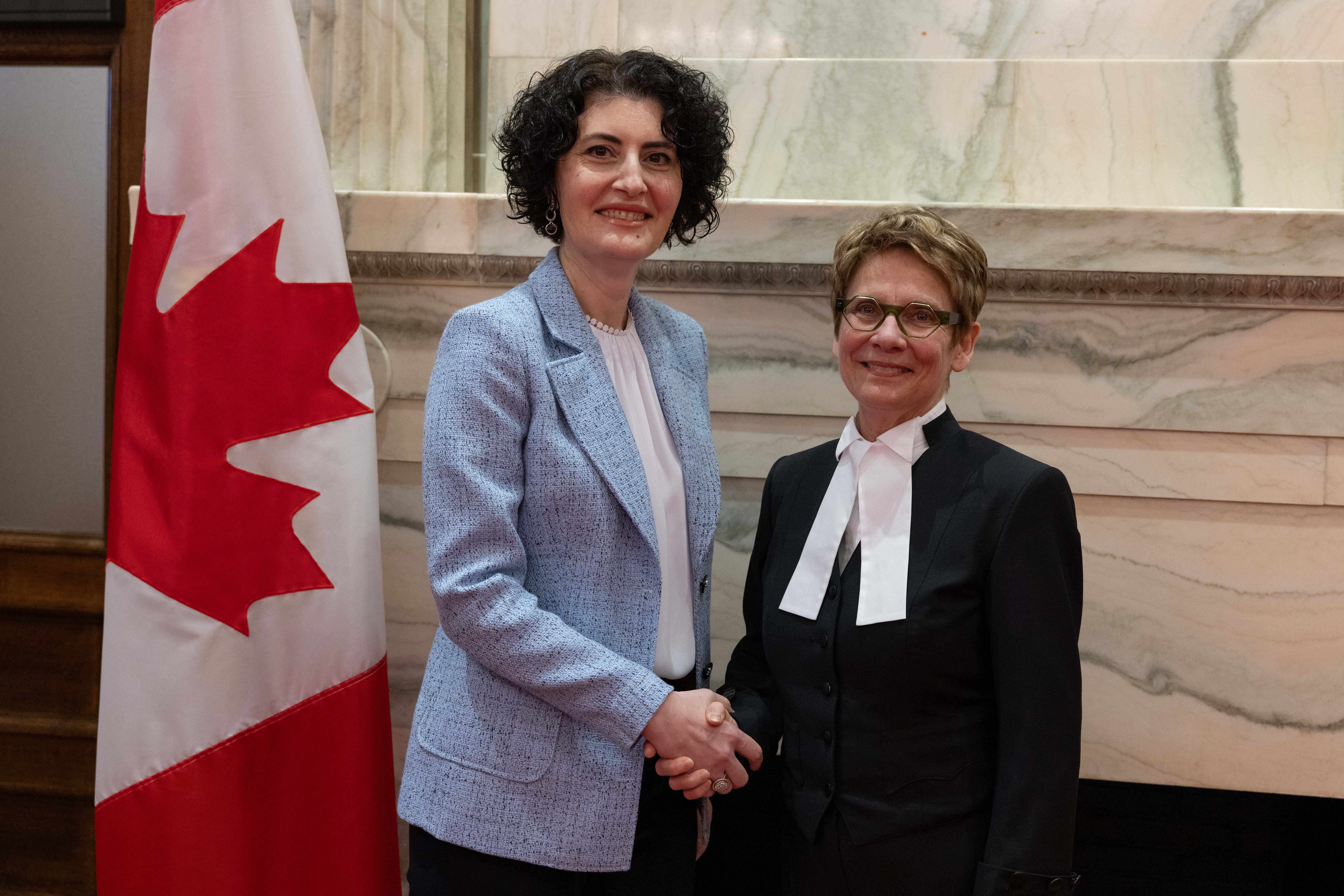 Ambassador Harutyunyan’s Meeting with the Speaker of the Senate of Canada