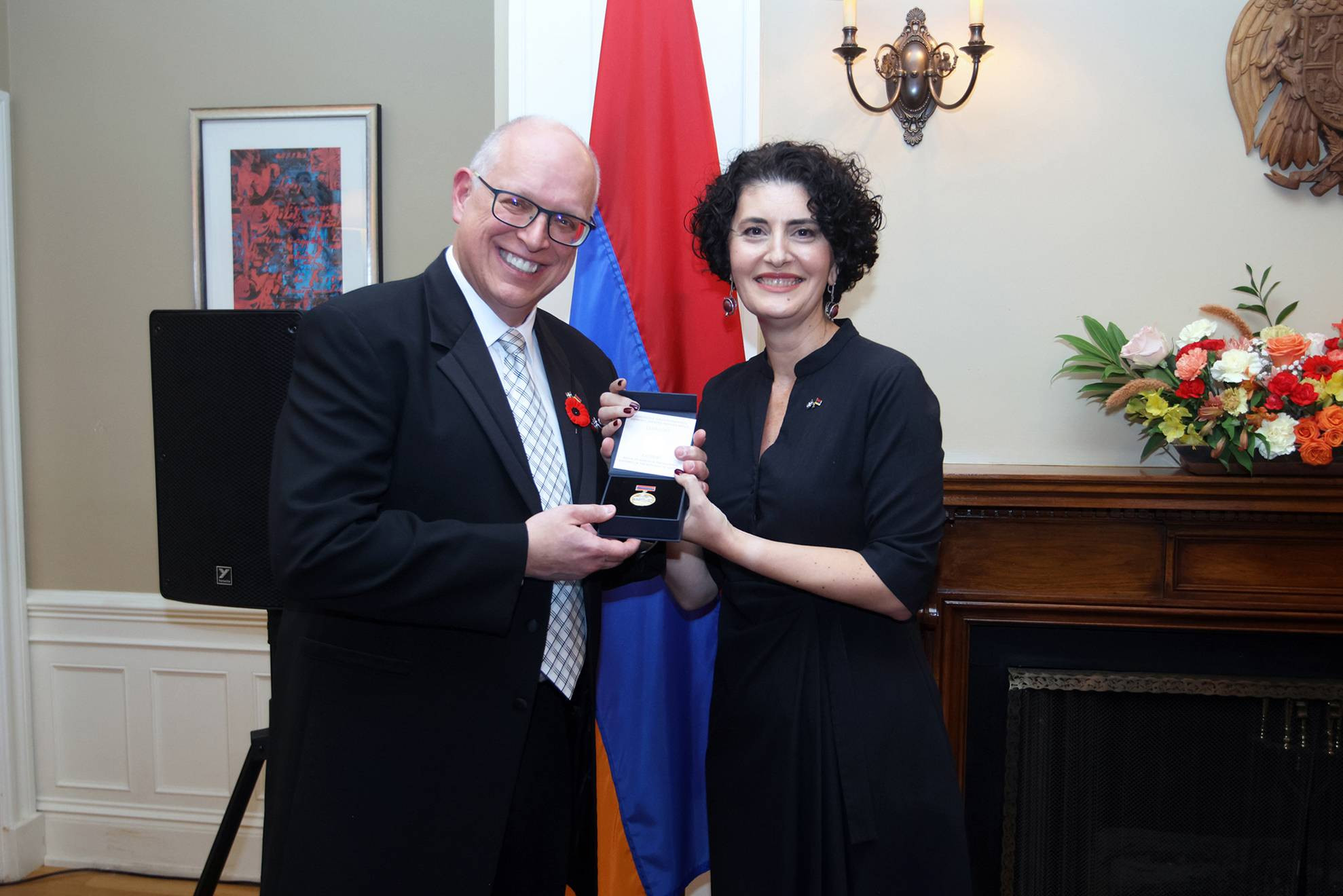 Embassy of Armenia organized a Reception in Honour of former Canadian MP St&eacute;phane Bergeron