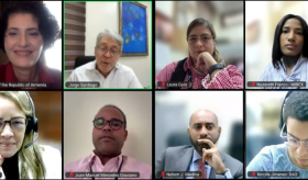 Դեսպան Հարությունյանի առցանց հանդիպումը Դոմինիկանայի Հանրապետության ԱԳՆ Ասիայի և Օվկիանիայի դեպարտամենտի նորանշանակ գլխավոր տնօրենի հետ