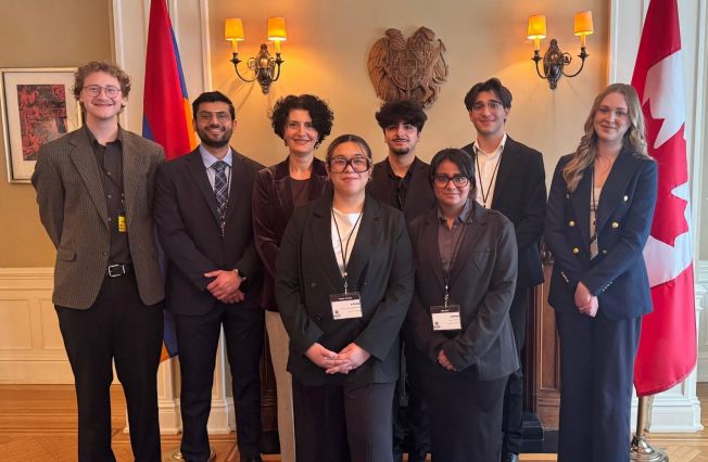 Ambassador Harutyunyan received students participating in the Carleton Model NATO conference